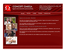 Tablet Screenshot of concept-omega.ca